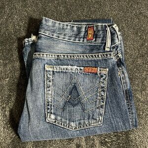 7 For All Mankind “A” Pocket Bootcut Jeans Size 28
